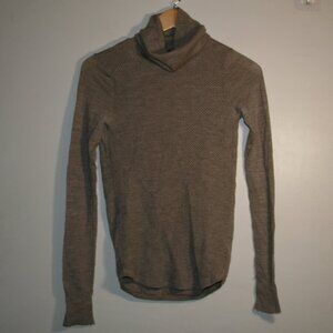 Adrienne Vittadini Sz XS 100% Extra Fine Merino Wool Sweater Knit Turtleneck